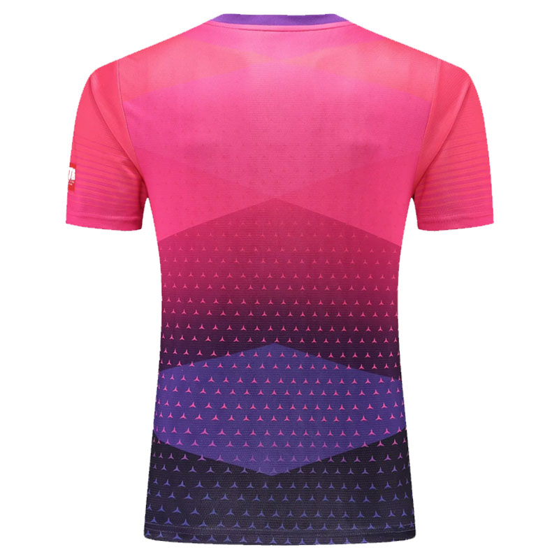 乒乓球服蝴蝶男款定制女套装儿童团购速干透气比赛上衣短袖运动服 - 图2