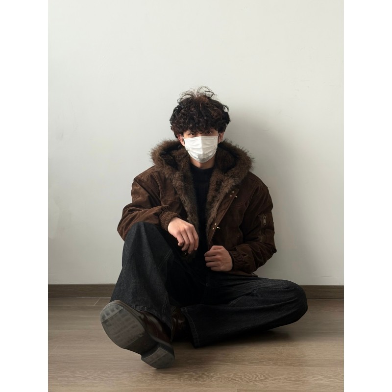 【小个子特制衣长】HFB美式cleanfit短款加绒座山雕棉服外套BM429,淘宝优惠券,粉丝福利购,淘宝优惠卷