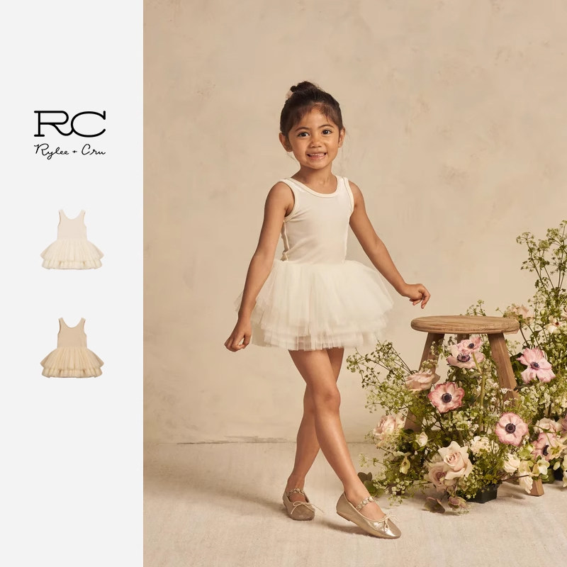 RyleeCru女童连衣裙芭蕾舞裙子纱裙中小童宝宝连体裙练功服礼服裙,淘宝优惠券,粉丝福利购,淘宝优惠卷