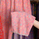 Summer double-sided jacquard thin colored pajama pants pure cotton