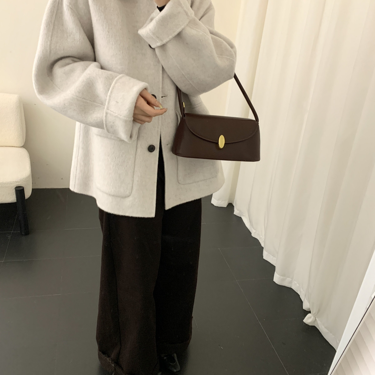 馨菲舒适感穿搭韩系简约百搭不挑人羊毛外套(含90.3绵羊毛)300065,淘宝优惠券,粉丝福利购,淘宝优惠卷