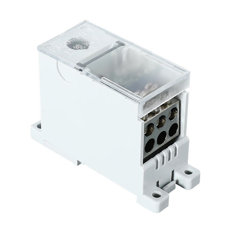 FJ6Q-2自升式接线端子一进多出电线分线器导轨式分线盒空开大电流 - 图3