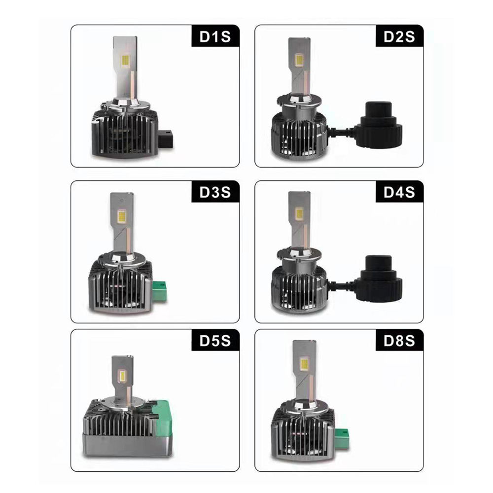 D2S汽车大灯氙气灯改LED专用车灯D1S大功率100W直插式D3S D4S D5S