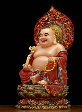弥勒佛摆件纯铜友好弥勒佛全堂佛