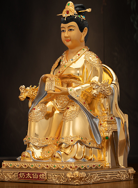 纯铜胡三太爷太奶常家仙真身像