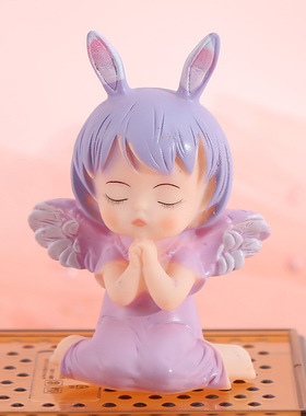 安妮宝贝儿童派对生日蛋糕装饰可爱卡通天使烘焙摆件diy手工编织