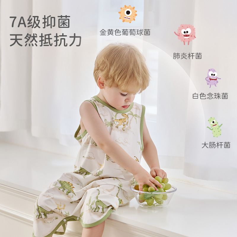 ibaby儿童睡袋婴儿纱布防踢被春夏宝宝分腿睡袋