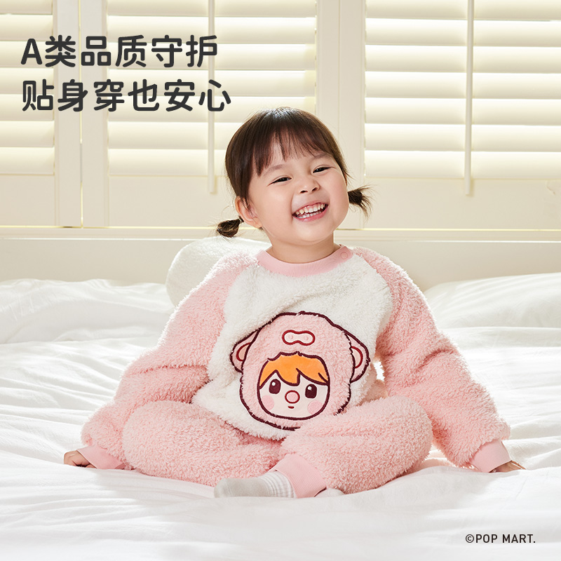 【朱丹直播间】ibaby儿童家居服男童睡衣春秋女童绒类套装