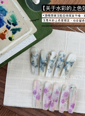 燕翎擦洗彩铅磨砂封层涂鸦甲油胶