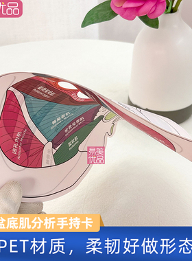 私密功能解析神器女性盆底肌分析手持卡解析盆底肌解剖结构产康