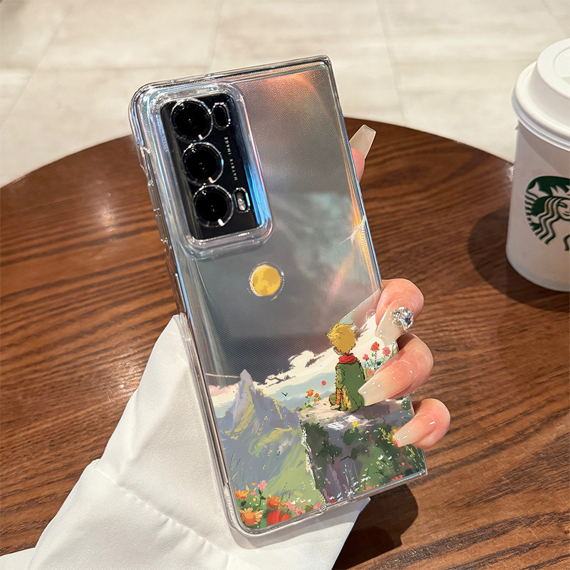 拾壳适用荣耀MagicV3手机壳新款全包防摔卡通小王子magicVs2折叠屏保护套个性Vs3女款V2至臻版透明超薄magic - 图1