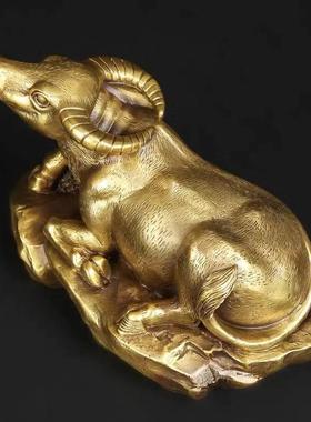 纯铜牛摆件十二生肖牛工艺品招财铜牛家居客厅装饰品摆设风水摆件