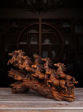 八马英雄丰马饰品带来财富和宝藏工艺品客厅电视橱柜饰品办公室桌