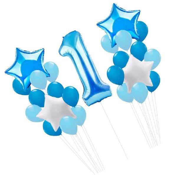 25 Pcs Wedding Number Balloon First Birthday Balloons Baby - 图1