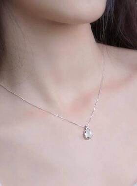 奥特莱斯折扣店撤柜捡漏纯银髓梅花项链outles女配饰