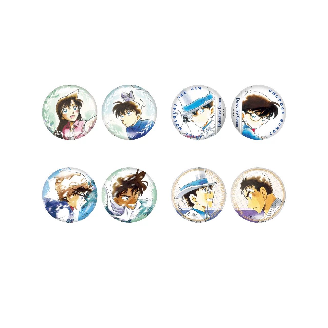 预售 艾漫 名侦探柯南 原画系列 双闪徽章组吧唧 - 图0