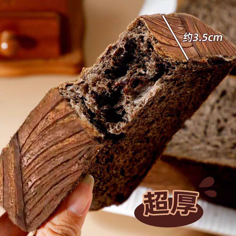 壹得利真巧黄油厚切吐司巧克力味早餐小零食糕点点心下午茶整箱