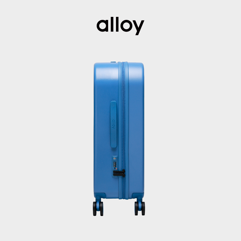 正品alloy行李箱拉杆箱轻便乐几万向轮登机箱子蓝色行李箱20/24/2-图1