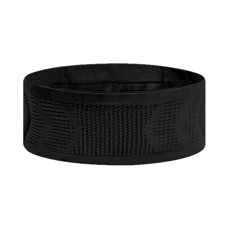 Sports waist bag with multifunctional storage and close-fitting invisible knitting