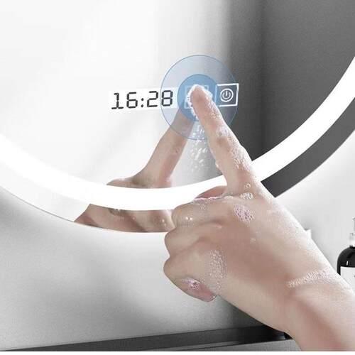 智能镜一体式触摸开关理发店镜子浴室镜开关发廊镜网红化妆镜配件 - 图0