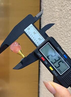 粉糯玛瑙三通搭配纯铜镶钻塔头文玩三通配饰配件diy饰品