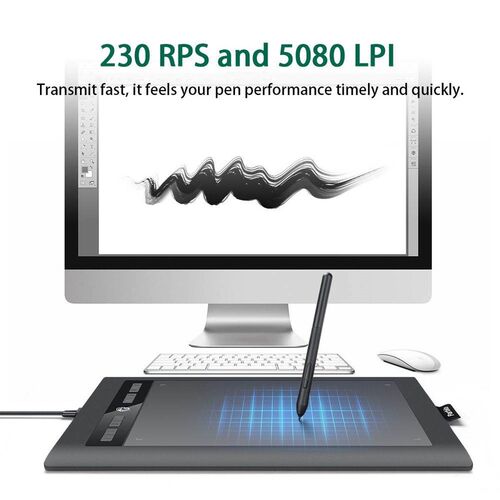 Parblo A610S Art Digital Graphics Tablet Drawing Painting B - 图3