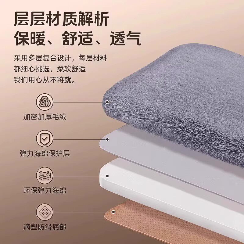 加厚汽车坐垫冬季羊毛绒三件套保暖短毛冬天座垫车垫单座防滑通用