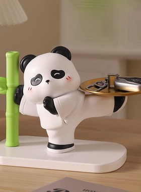 速发创意熊收摆礼玄关猫纳电视柜客厅家居装饰品乔迁新居件品