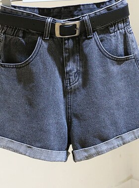 速发leo Setwr High WstuWo Bl e Deim Shorts With Bel