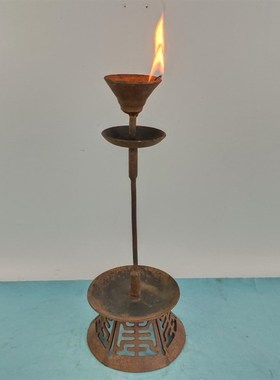 速发件油灯宫灯铁灯提灯挂灯老物件摆老道俗复古怀旧收藏影视摄影