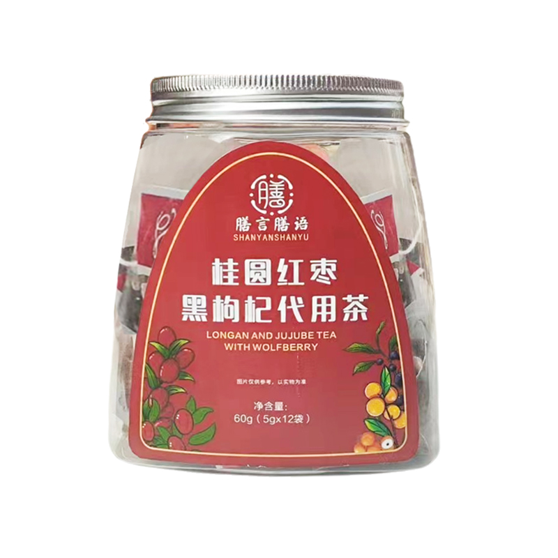 膳言膳语桂圆红枣黑枸杞代用茶