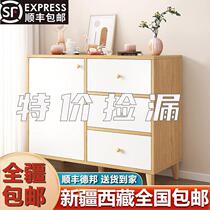 Xinjiang Dining Side Cabinet Tea Water Cabinet Cabinet Locker cupboard Cupboard Home Living Room Light Lavish Wine Cabinet Home Kitchen Cabinet