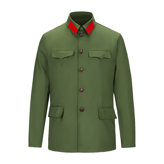 Navy 65-style military dry suit polyester card old-fashioned nostalgic blue empty dry suit liberation veteran party suit for men and women