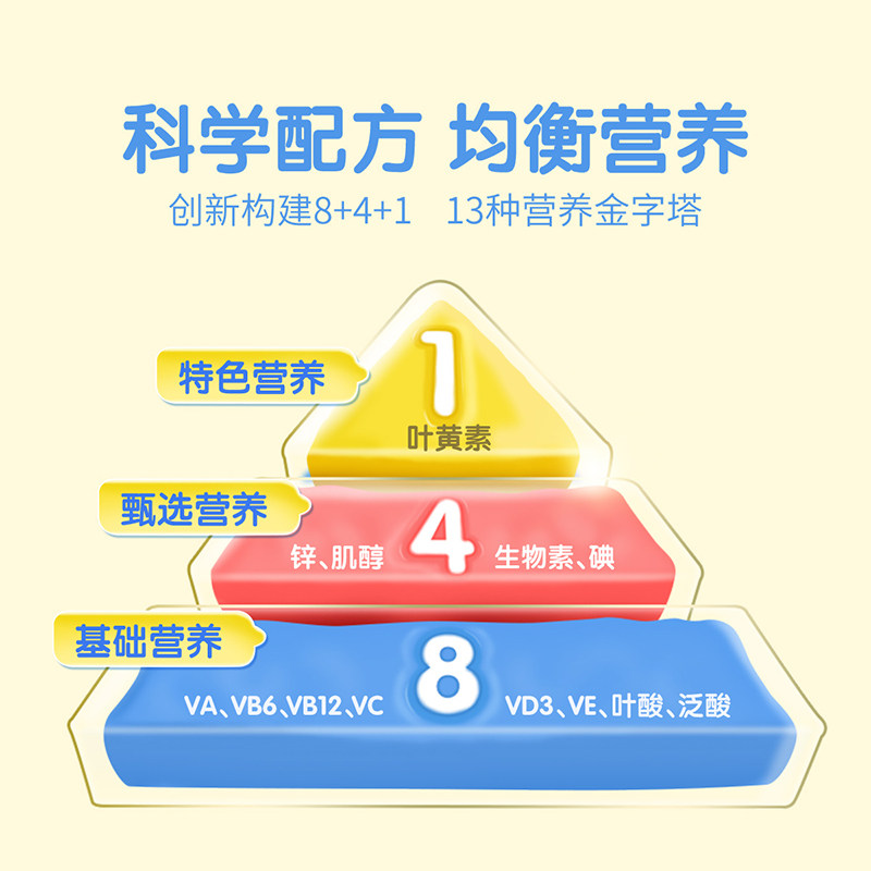 美国丽贵宝宝儿童多种复合维生素富含13种营养素小熊糖190粒
