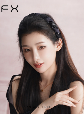 FFX墨蓝幻境齿梳发箍女款高颅顶