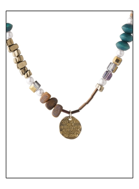 【夏天粉丝专享】FFX【流浪诗人】时尚大气百搭彩色串珠项链