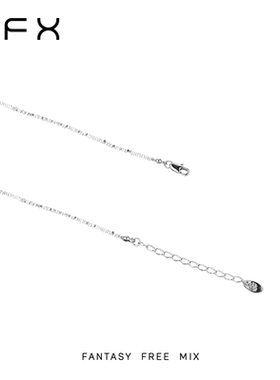 【titi专属】FFX【碎银冰球】高级超闪球面碎银项链