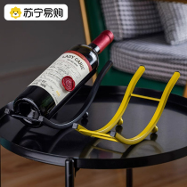 Suning Red Wine Rack Home Wine Bottle Show Rack High Face Value Wine Rack TV Cabinet Swing Piece Adornment 2112