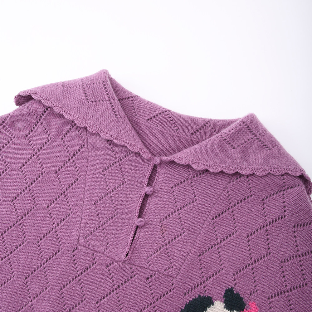 抽象嵌花~花边领设计！慵懒风纯山羊绒衫女毛衣秋冬卫衣手工包扣,淘宝优惠券,粉丝福利购,淘宝优惠卷