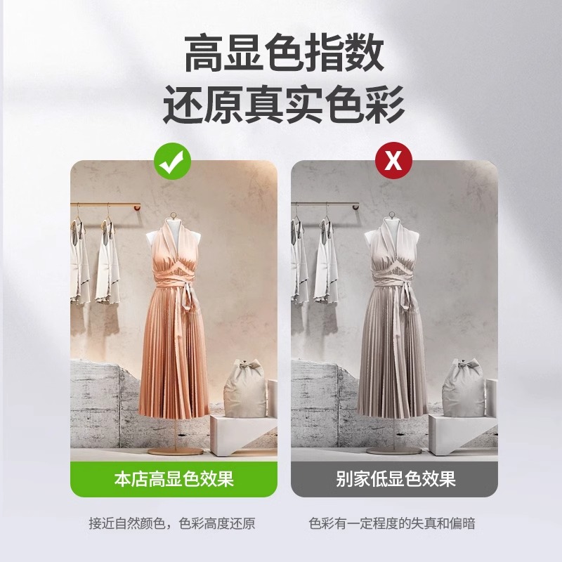 服装店散光明装led轨道射灯客厅2024新款店铺商用直播间补光筒灯 - 图1