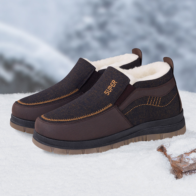 老北京布鞋男2025冬季新款加绒加厚保暖爸爸鞋中老年防滑老人棉鞋,淘宝优惠券,粉丝福利购,淘宝优惠卷