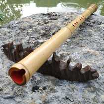 Eight-hole two-section bamboo single-sea bamboo ruler eight-flute professional big head upscale South Guigen Tang South beginners Ort-inserted musical instrument Xiao