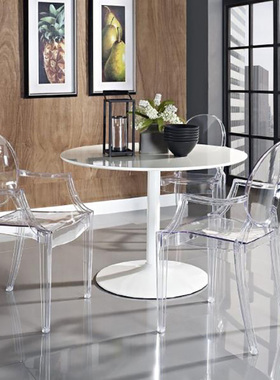 意大利Kartell 简约餐椅扶手椅经典幽灵椅LOUIS GHOST创意设计