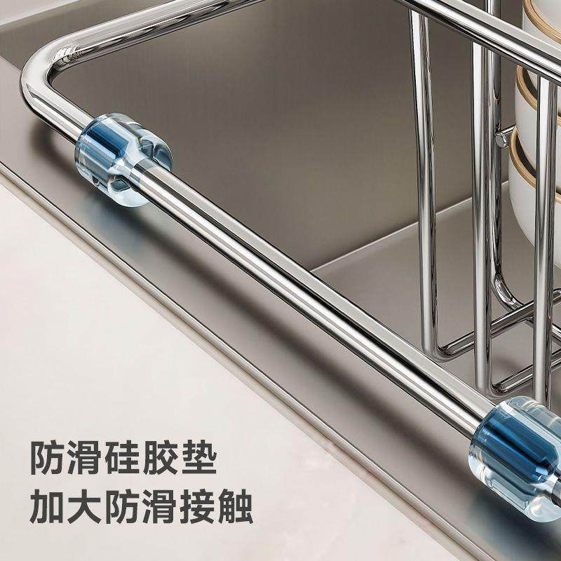 洗碗控水架沥水架水槽洗菜不锈钢厨房伸缩沥水篮沥水架碗碟收纳架,淘宝优惠券,粉丝福利购,淘宝优惠卷