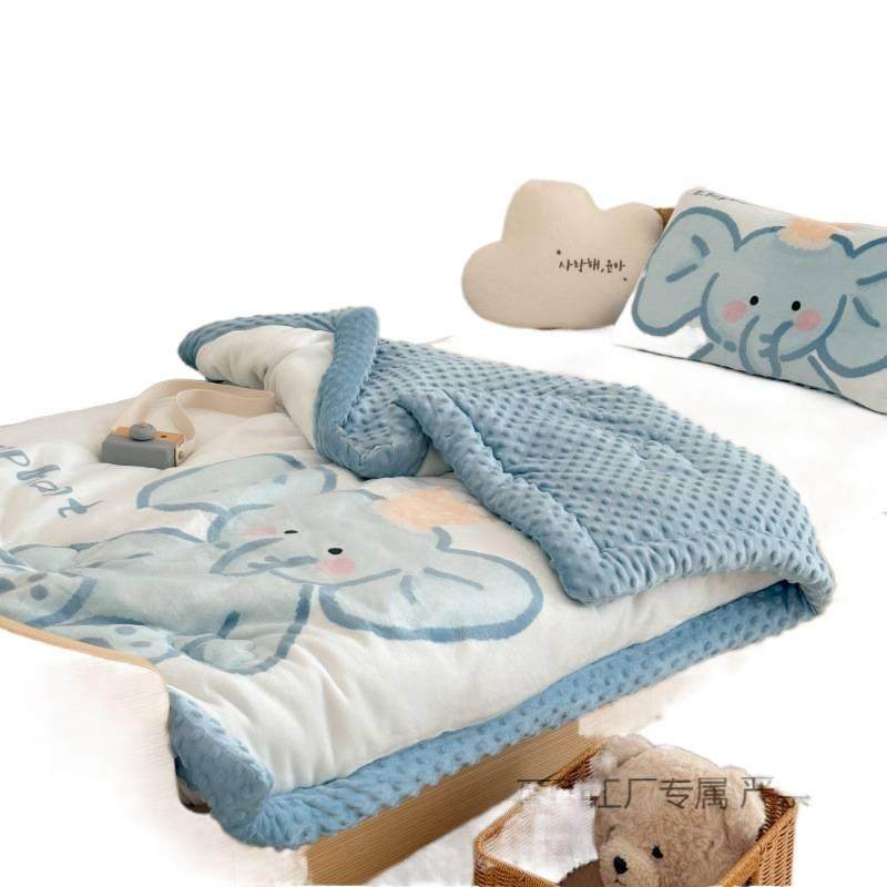 A2025新款卡通小动物大版暖绒豆豆被被子被芯亲肤柔软超软糯可机,淘宝优惠券,粉丝福利购,淘宝优惠卷