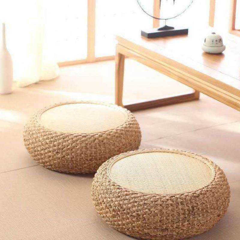 藤编客厅编家用地上坐垫加厚圆形榻榻米日式拜佛坐墩打坐垫,淘宝优惠券,粉丝福利购,淘宝优惠卷