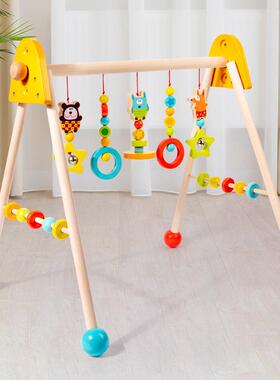 婴幼儿室内木制曲面健身三角架仿真攀爬架摆件0-3岁安抚玩具