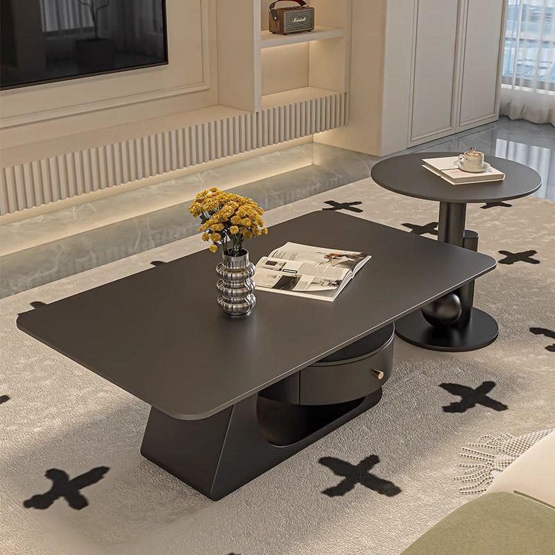 组合长方形现代简约茶几轻奢感客厅创意小户型家用意式岩板 - 图2