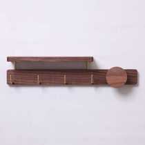 Vegan Wind Hook Into Door Hung Hanger Wall-mounted Creative Genguan Clothes Hat Hook Bag Key Hook Shelve Solid Wood