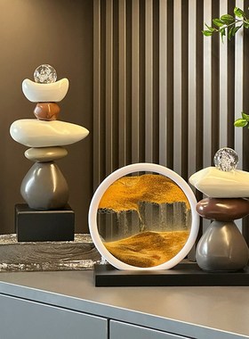 时来运转流沙画摆件家居客厅酒柜高级感装饰品电视柜乔迁新居礼品